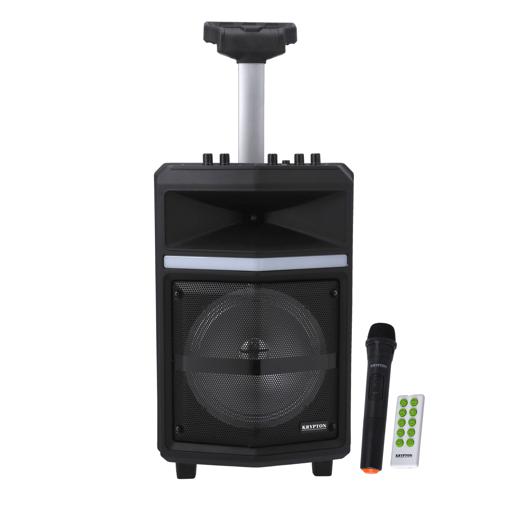 Portable Professional Rechargeable Speaker, KNMS5393 | Trolley Handle & Wheels | TWS Function | BT/ Aux/ USB/ TF/FM/ Mic | Perfect for Indoor & Outdoor Use hero image