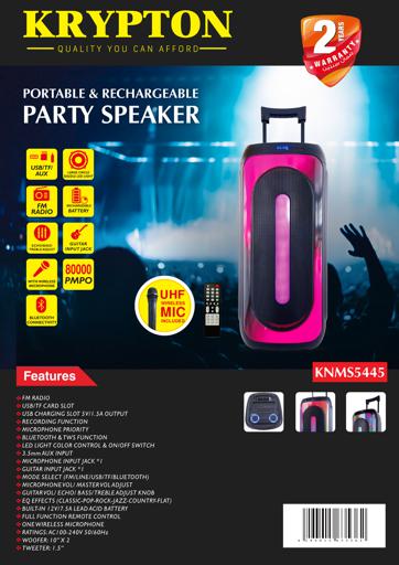 display image 13 for product Krypton Rechargeable Trolley Speaker