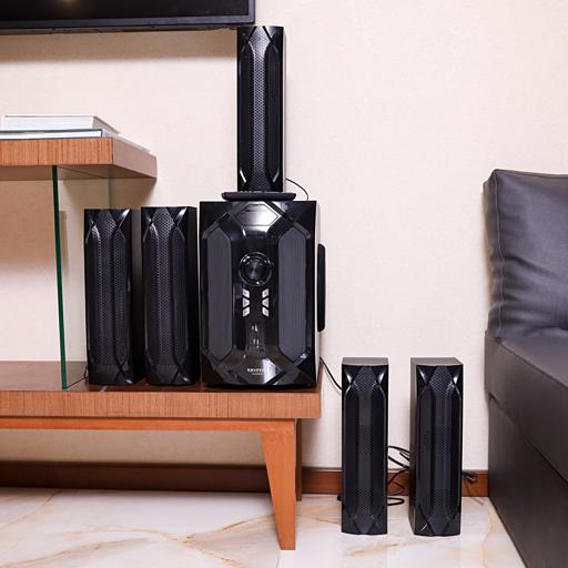 display image 1 for product Krypton High Power 5.1 Ch Multimedia Speaker - Multimedia Speaker System With Subwoofer - Usb/Sd/Fm