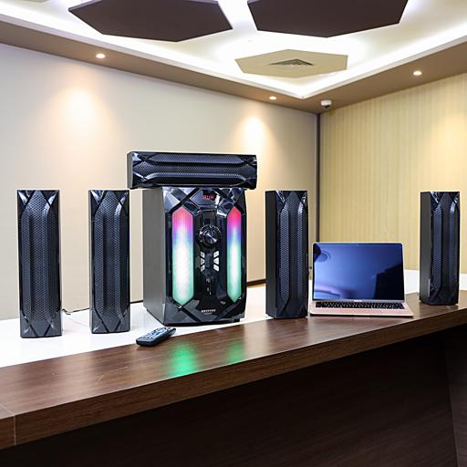 display image 3 for product Krypton High Power 5.1 Ch Multimedia Speaker - Multimedia Speaker System With Subwoofer - Usb/Sd/Fm