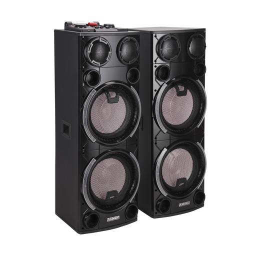 display image 6 for product 2.0 CH Professional Speaker System, Remote Control, KNMS6219 | USB, SD, FM, Bluetooth, Aux-in, Microphone Inputs | LED Display | Wireless Microphone For Karaoke