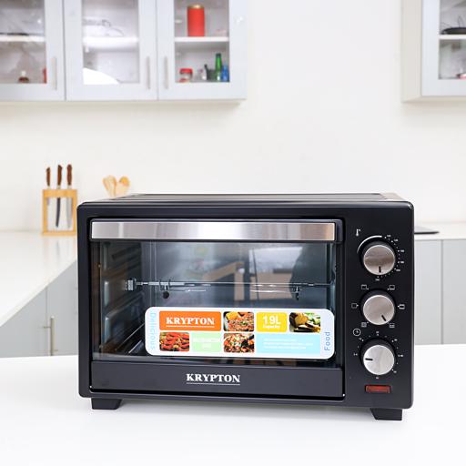 display image 4 for product Krypton 1280W Electric Oven, 6 Power Levels And 60 Minute Timer, 19 Liter Capacity, Auto Shut-Off