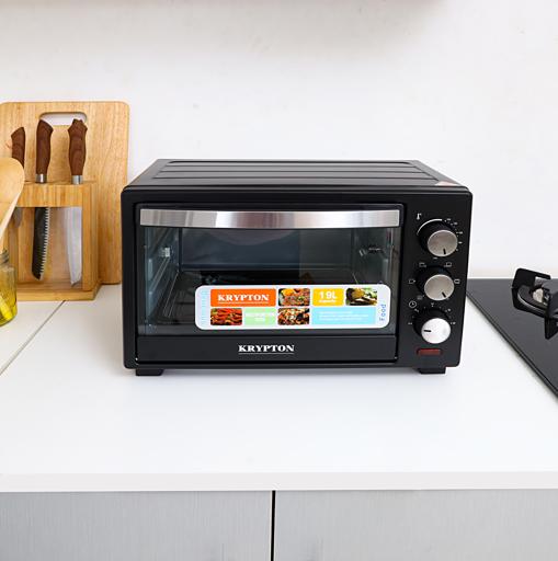 display image 3 for product Krypton 1280W Electric Oven, 6 Power Levels And 60 Minute Timer, 19 Liter Capacity, Auto Shut-Off