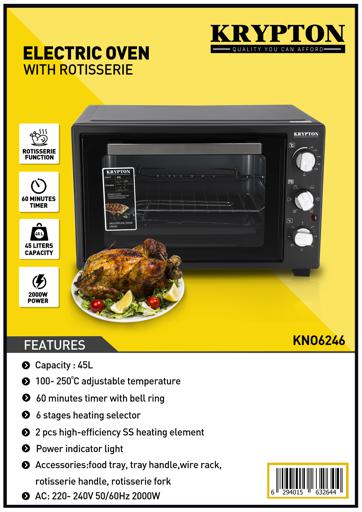 display image 9 for product Electric Oven/45L/Rotisserie 1x1