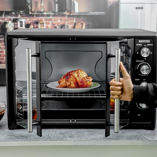 display image 4 for product Electric Oven with Rotisserie, Convection & Lamp, KNO6355 | 60 Minutes Timer | Inside Lamp | Stainless Steel Heating Elements | Heat Resistant Tempered Window | 75L