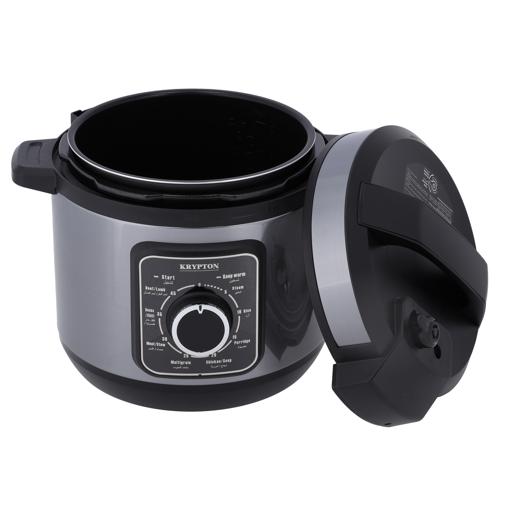 display image 7 for product Electric Pressure Cooker with 6L Capacity, KNPC6304 | Temperature Adjustable | Keep Warm Function | Steam, Rice, Porridge, Chicken Soup, Multigrain, Meat/ Stew, Beans/ Chill, Beef/ Lamp