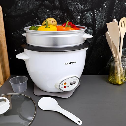 display image 3 for product Krypton 700W 1.8 L Rice Cooker With Steamer