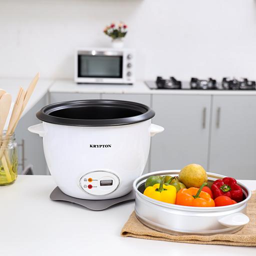 display image 2 for product Krypton 700W 1.8 L Rice Cooker With Steamer