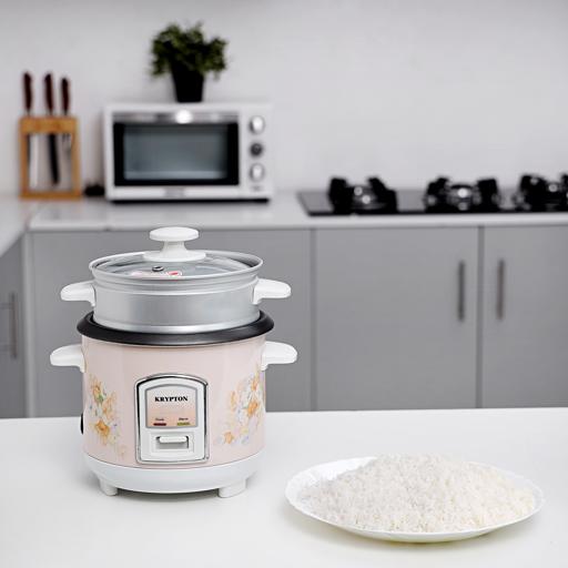 display image 2 for product Krypton 350W 0.6L Rice Cooker With Steamer
