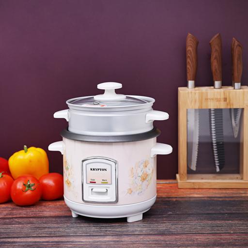 display image 3 for product Krypton 350W 0.6L Rice Cooker With Steamer