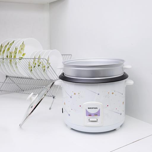display image 1 for product Krypton 1000W 2.8L Rice Cooker With Steamer