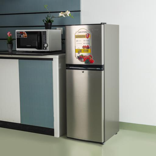 display image 2 for product Refrigerator with Double Door Fast Cooling, Defrost Refrigerator KNRF220 Krypton