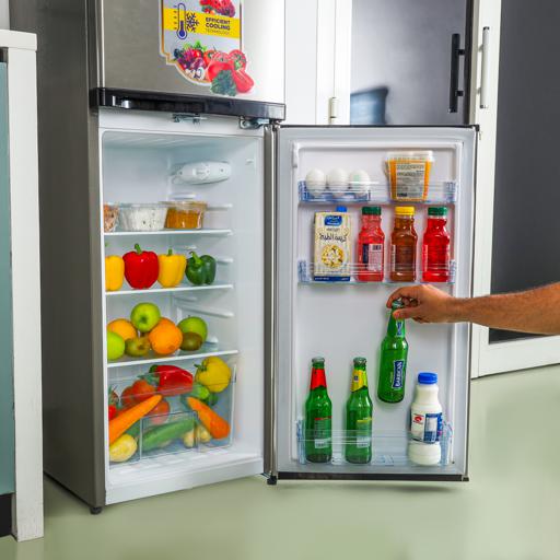 display image 3 for product Refrigerator with Double Door Fast Cooling, Defrost Refrigerator KNRF220 Krypton