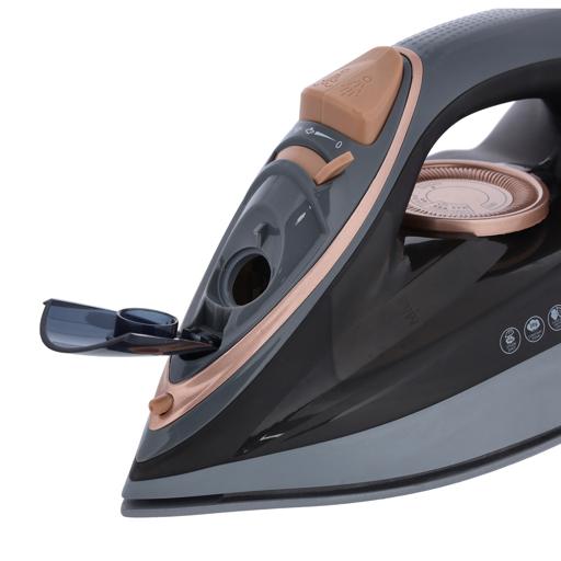 display image 7 for product Ceramic Steam Iron, 220ml Water Tank, KNSI6237 | 360° Swivel Cord | 2400W Steam Iron with Self Cleaning Function | Steam Iron with Adjustable Thermostat