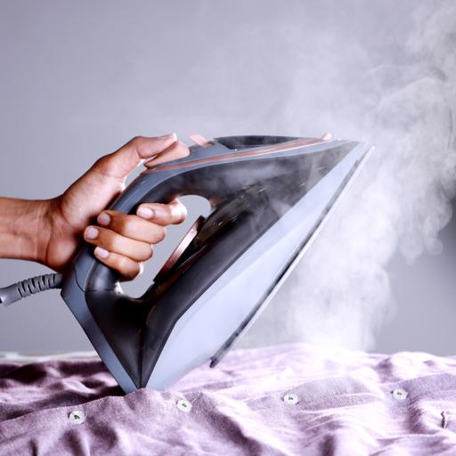 display image 2 for product Ceramic Steam Iron, 220ml Water Tank, KNSI6237 | 360° Swivel Cord | 2400W Steam Iron with Self Cleaning Function | Steam Iron with Adjustable Thermostat