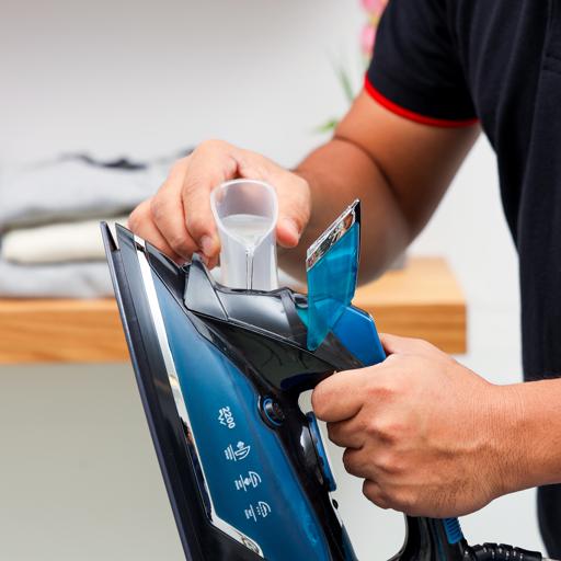 display image 3 for product Ceramic Steam Iron, Stream Rate Of 15g/Min, 2200W, KNSI6351 | Ceramic Sole Plate| Self-Cleaning Function| Powerful Steam Burst| Water Tank Of 380ml | Rotating Swivel Cord