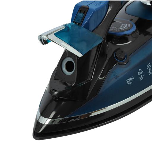 display image 10 for product Ceramic Steam Iron, Stream Rate Of 15g/Min, 2200W, KNSI6351 | Ceramic Sole Plate| Self-Cleaning Function| Powerful Steam Burst| Water Tank Of 380ml | Rotating Swivel Cord