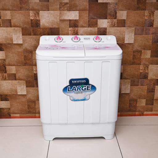 display image 4 for product Semi-Automatic Washing Machine, 7.5kg, KNSWM6124 | Big Pulsator | Classic Design, Highly Efficient | Lower Noise | Working Smoothly | Rust Proof Plastic Body | Powerful Motor