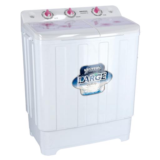 Semi-Automatic Washing Machine, 7.5kg, KNSWM6124 | Big Pulsator | Classic Design, Highly Efficient | Lower Noise | Working Smoothly | Rust Proof Plastic Body | Powerful Motor hero image