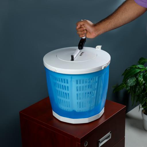 display image 1 for product Krypton Manual Washing Machine - Mini Washing Machine And Spin Dryer - Portable Hand Cranked