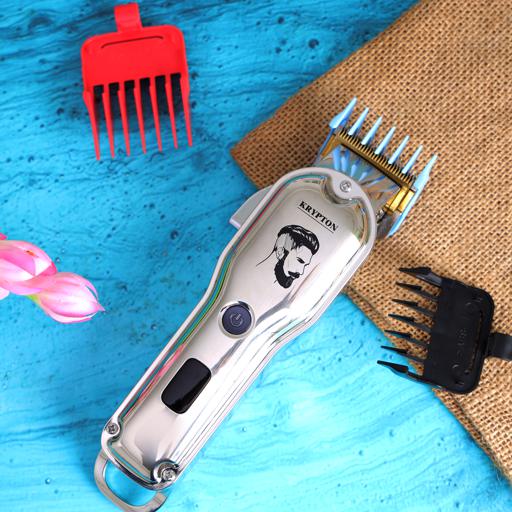 display image 4 for product Professional Hair/Bread Trimmer, SS Blade, KNTR5419 | 10 Separate Comb Attachments | 240 Minutes Working Time | Li-Ion Battery | Cord/Cordless Operation