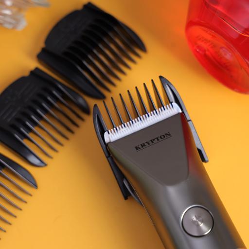 display image 2 for product Rechargeable Hair Clipper, Ceramic Titanium Blade, KNTR5422 | 1*2000mAh Lithium Battery | 3/6/9/12mm Guide Comb | 4 Hours Operating Time