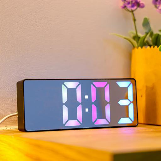 display image 4 for product Led Digital Smart Clock/usb/mirror scrn