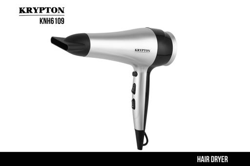 display image 14 for product Krypton 2400W Powerful Hair Dryer - 2-Speed & 3 Temperature Settings - Salon Quality With Cool Shot