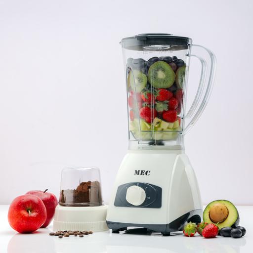 display image 1 for product 2-in-1 Blender, 350W, 1.5L Plastic Blender Jar, MEC2000 | 2 Speed with Pulse Control | Over Heat Protection | Anti-Slip Rubber Feet | Chopper, Coffee Grinder & Smoothie Maker