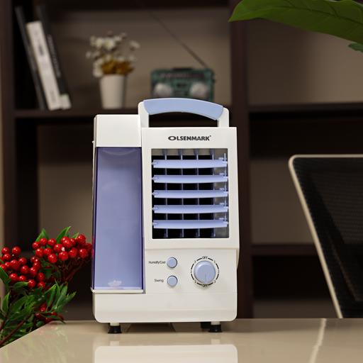 display image 2 for product Olsenmark Mini Air Cooler - Fan, Air Cooler, Humidifier, Air Purifier - 0.80 Liter - 3 Wind Speed