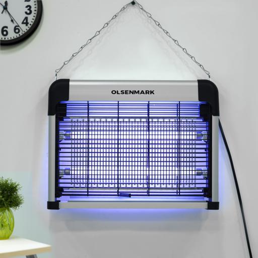 display image 1 for product Fly and Insect Killer - Powerful Fly Zapper 2x8W UV Light | Professional Electric Bug Zapper, Insect Killer, Fly Killer, Wasp Killer - Insect Killing Mesh Grid, with Detachable Hang | 2 Years Warranty