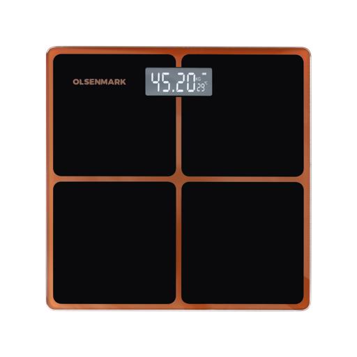 Olsenmark Digital Personal Scale- OMBS2257/ Multi-Purpose Weighing Machine with High Precision, LCD Display, Human Body-Weight Machine/ 180 kg Capacity, Perfect for Home, Bathroom, Gym, etc. with Step-On Technology/ Black, 2 Years Warranty hero image