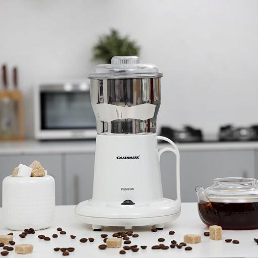 display image 1 for product Olsenmark 200W Coffee Grinder - Electric Grinder - Stainless Steel Jar &Blades For Coffee Beans