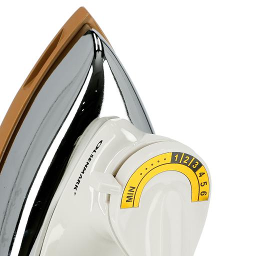 display image 6 for product Olsenmark Automatic Dry Iron- Non-Stick Golden Teflon Plate - Heavy Weight - Auto Cut-Off