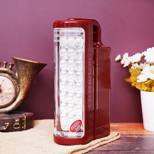 display image 1 for product Olsenmark Rechargeable Led Emergency Lantern, 24 Pcs Led - Portable, Lightweight, Carry Handle