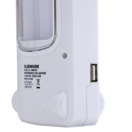 display image 6 for product Olsenmark Led Rechargeable Emergency Lantern, 72 Pcs Led - Lead-Acid Battery - Two Tube Use 32+32 Sm