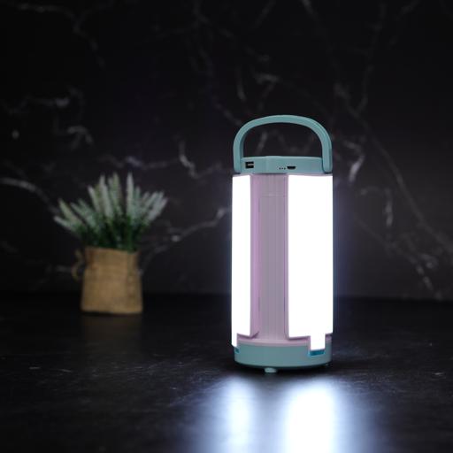 display image 2 for product Olsenmark OME2769 Rechargeable LED Emergency Lantern with Solar Panel - Light Dimmer Function - USB Socket - Portable - Lightweight - Carry Handle - Full Charge Indicator