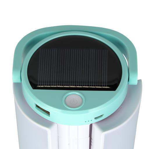 display image 7 for product Olsenmark OME2769 Rechargeable LED Emergency Lantern with Solar Panel - Light Dimmer Function - USB Socket - Portable - Lightweight - Carry Handle - Full Charge Indicator