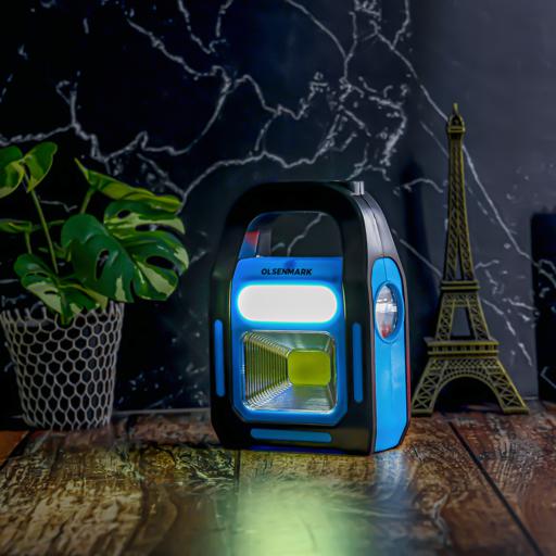 display image 8 for product Olsenmark Rechargeable Led Emergency Light - Three Different Light Source - Power Bank Function