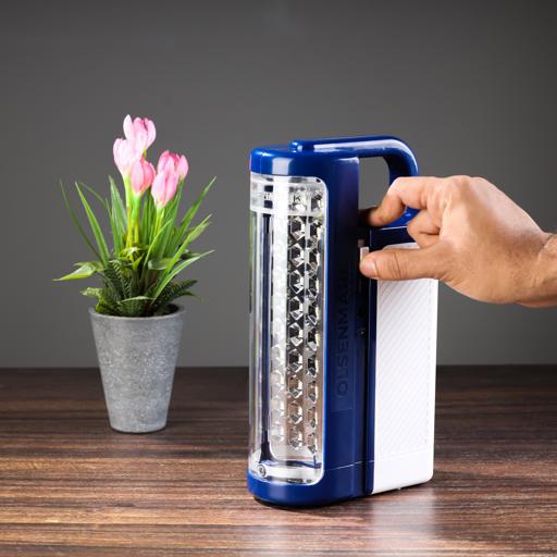 display image 2 for product Olsenmark OME2789 Rechargeable LED Tube Lantern - 60pcs SMD LED with 3 Tube Light - Powerbank Function - Solar Panel - Operating Time 200 Hours.