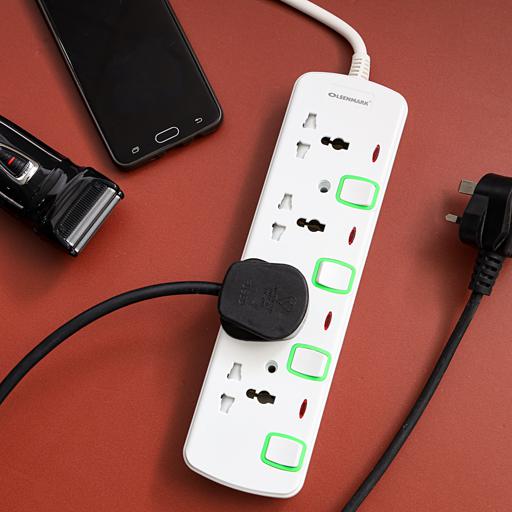 display image 1 for product Olsenmark Extension Socket, 4 Way - 4M - Power Extension Socket -Multi Plug Power Cable- High Quality