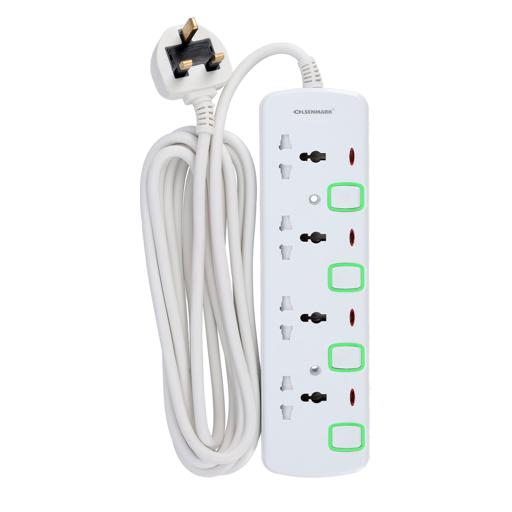 display image 6 for product Olsenmark Extension Socket, 4 Way - 4M - Power Extension Socket -Multi Plug Power Cable- High Quality