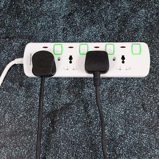 display image 3 for product Olsenmark Extension Socket, 4 Way - 4M - Power Extension Socket -Multi Plug Power Cable- High Quality