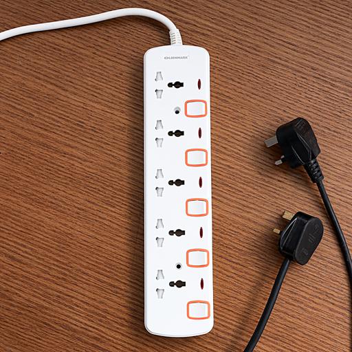 display image 3 for product Olsenmark Extension Socket, 5 Way - 4M - Power Extension Socket -Multi Plug Power Cable- High Quality