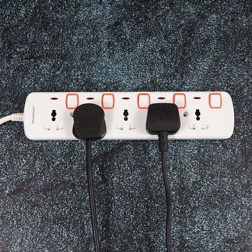 display image 2 for product Olsenmark Extension Socket, 5 Way - 4M - Power Extension Socket -Multi Plug Power Cable- High Quality