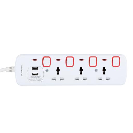 display image 4 for product Olsenmark Extension Socket, 3 Way - 4M - Power Extension Socket -Multi Plug Power Cable- High Quality