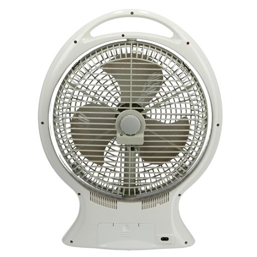 display image 7 for product Olsenmark Desktop Rechargeable Fan With Led, 12 Inch - 2 Speed Setting - Lead-Acid Battery - Usb
