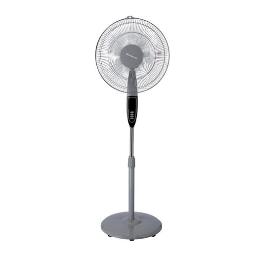 display image 4 for product Olsenmark Stand Fan with Remote, 16 Inch - Adjustable Height - Horizontal Oscillation - Powerful 60W Motor - 7.5 Hours Timer with 3 Speed - 5 Leaf Transparent ABS Blades - Home/Office Use