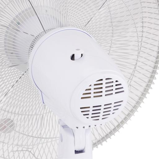 display image 9 for product Olsenmark Table Fan, 16"- Piano Switches- 3 speed setting - OMF1700 | 120 Ribbed Grills, 5 Leaf ABS Transparent Blades - Wide Angle Horizontal Oscillation - Timer Function - Cooling for Summer in Home/Office