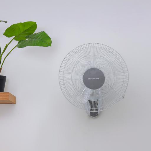 display image 3 for product Olsenmark Wall Fan With Remote, 16 Inch -3 Speed Setting - Powerful Motor - Timer Function - Cooling
